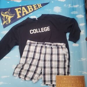 Animal House Bluto College Sweatshirt Shorts 44 Men's Costume XXL 2XL Halloween